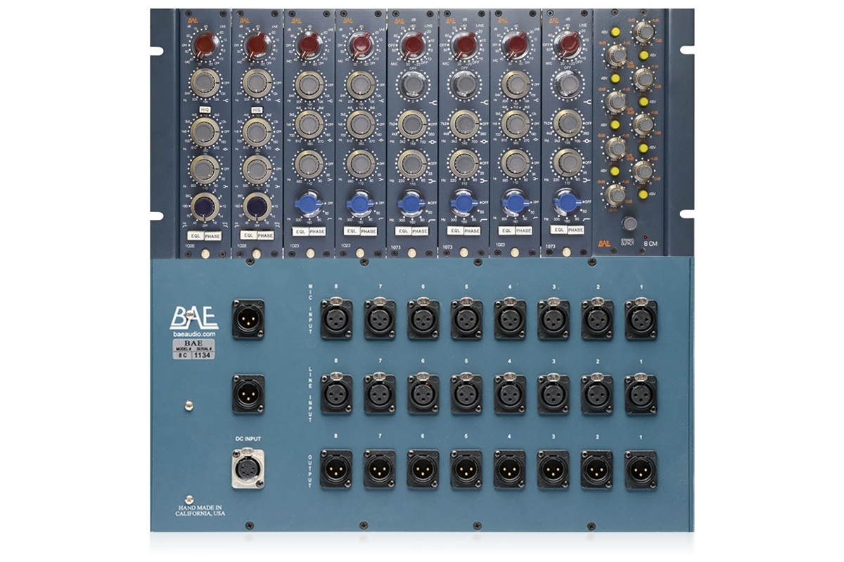 BAE 8CM | Eight Channel Mixer/1073-Style | Pro Audio LA