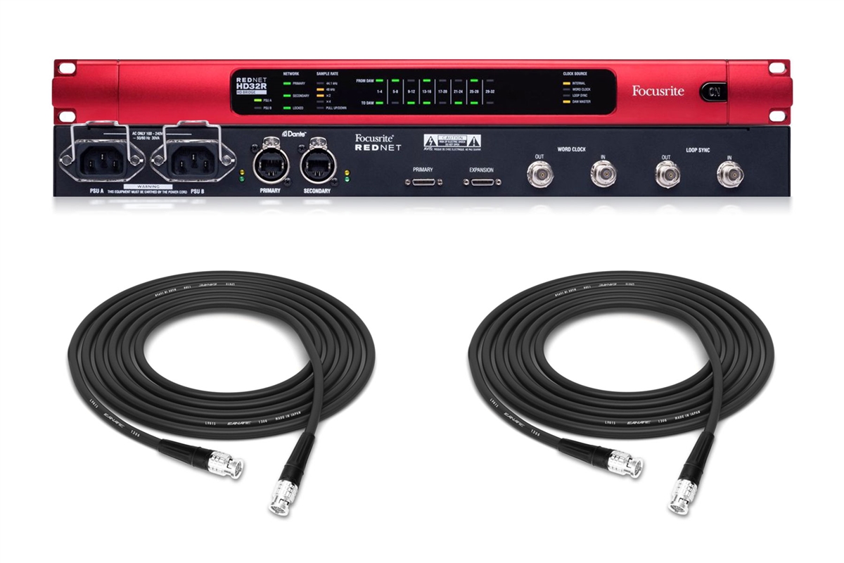 Focusrite RedNet HD32R | 32-Channel Dante Networks Pro Tools|HD ...