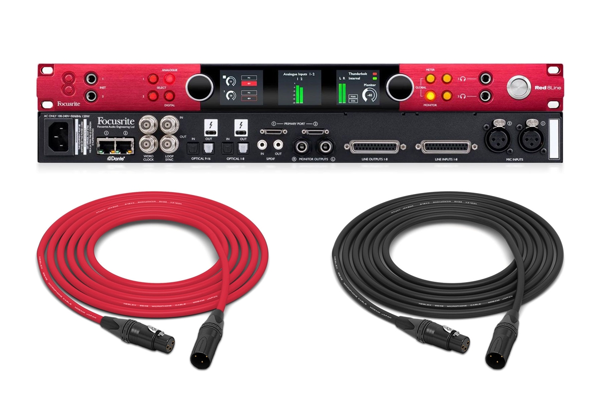 Red 8Line | 58-In/64-Out Thunderbolt 3 Audio Interface Pro Audio LA