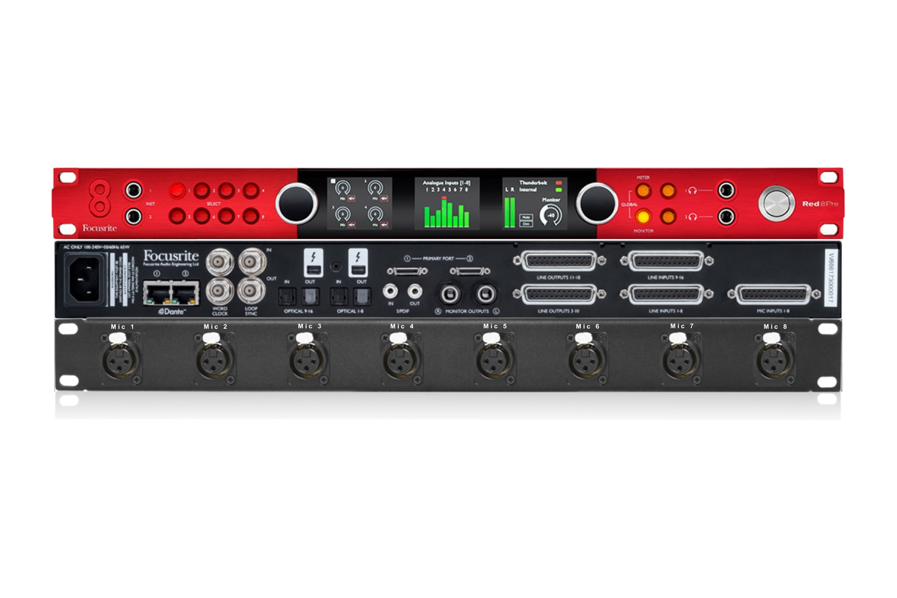 Shetland Whirlpool Opstå Focusrite Red 8Pre | Audio Interface & Custom Mogami Mic Inputs Panel | Pro  Audio LA