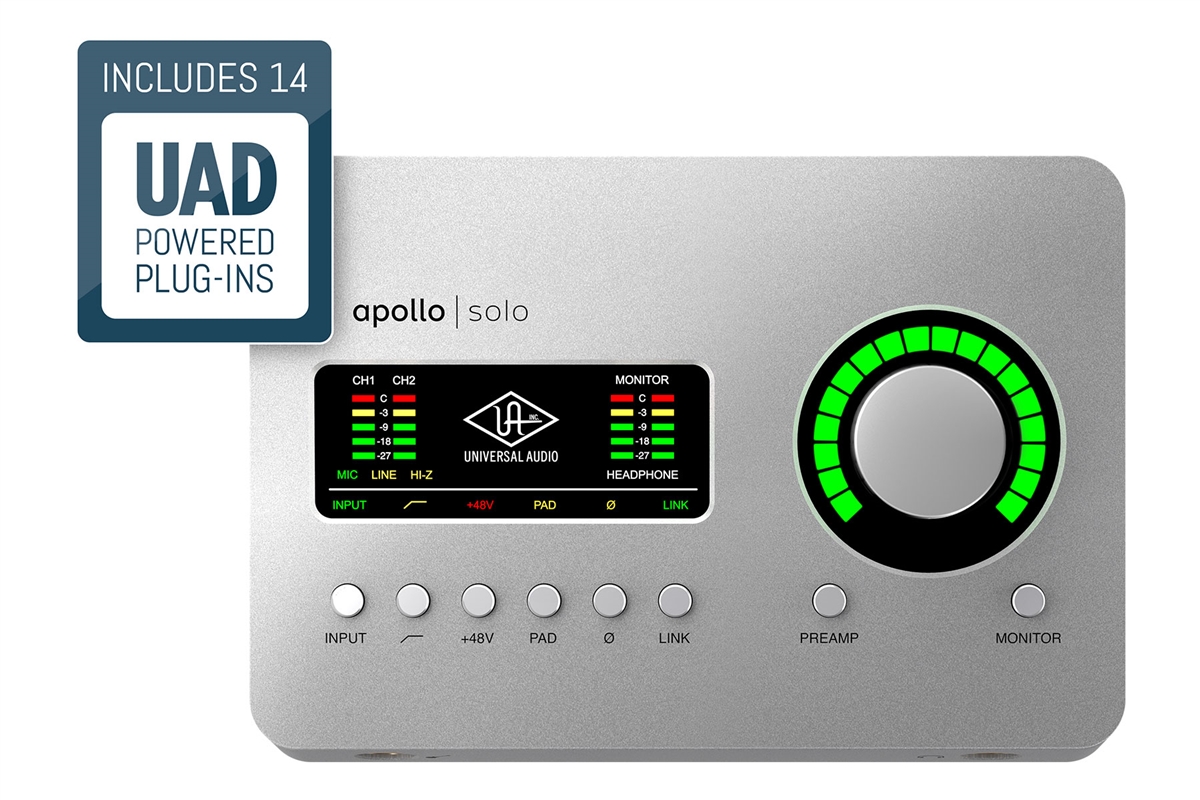 genstand Traktor udsende Universal Audio Apollo Solo | Thunderbolt 3 Audio Interface with UAD DSP |  Heritage Edition | MAC | Pro Audio LA