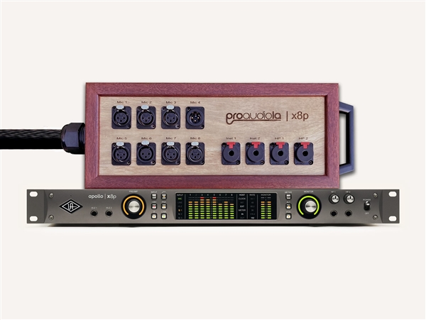 Package of Universal Audio Apollo x8p & 12-Channel Laser-Engraved